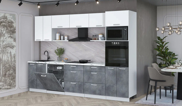 Кухонный гарнитур Интерлиния Мила Лайт 3.0-ПМ1 