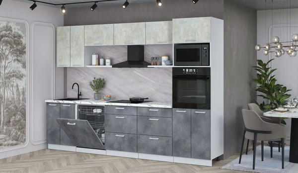 Кухонный гарнитур Интерлиния Мила Лайт 3.0-ПМ1