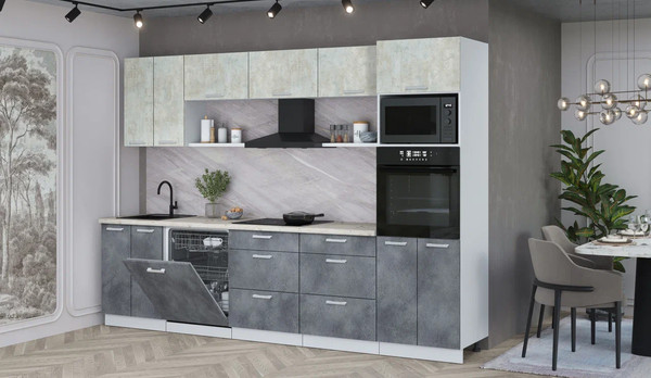 Кухонный гарнитур Интерлиния Мила Лайт 3.0-ПМ1