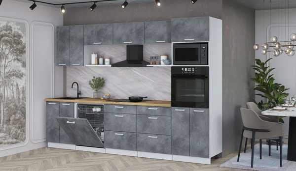 Кухонный гарнитур Интерлиния Мила Лайт 3.0-ПМ1