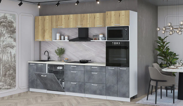 Кухонный гарнитур Интерлиния Мила Лайт 3.0-ПМ1