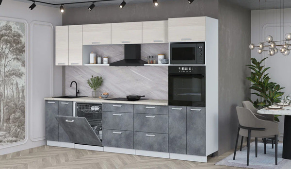 Кухонный гарнитур Интерлиния Мила Лайт 3.0-ПМ1