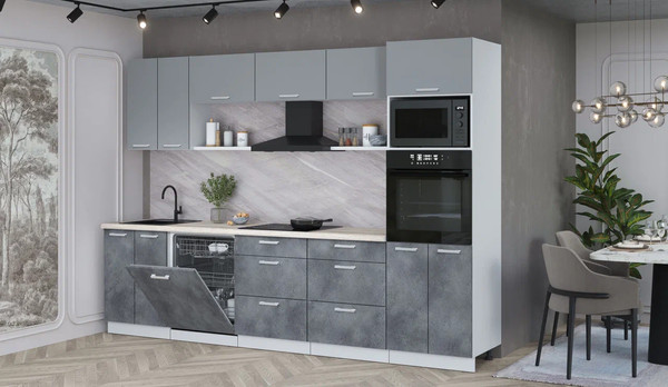 Кухонный гарнитур Интерлиния Мила Лайт 3.0-ПМ1