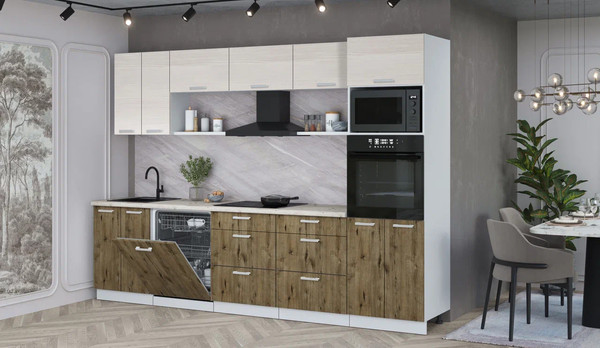 Кухонный гарнитур Интерлиния Мила Лайт 3.0-ПМ1