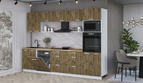 Кухонный гарнитур Интерлиния Мила Лайт 3.0-ПМ1