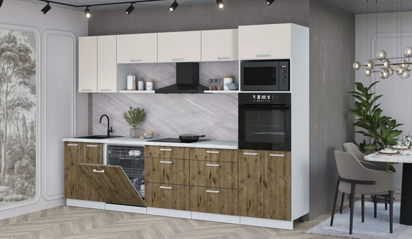 Кухонный гарнитур Интерлиния Мила Лайт 3.0-ПМ1