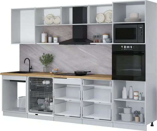 Кухонный гарнитур Интерлиния Мила Лайт 3.0-ПМ1 