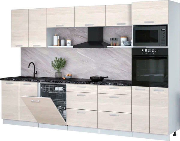 Кухонный гарнитур Интерлиния Мила Лайт 3.2-ПМ1 - фото