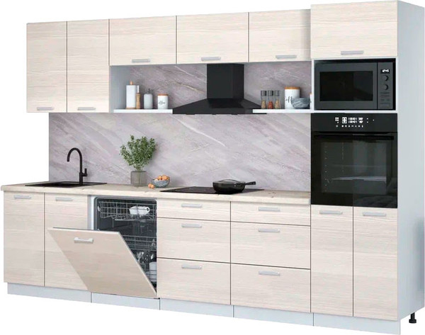 Кухонный гарнитур Интерлиния Мила Лайт 3.2-ПМ1 - фото