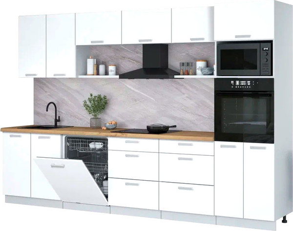 Кухонный гарнитур Интерлиния Мила Лайт 3.2-ПМ1 - фото