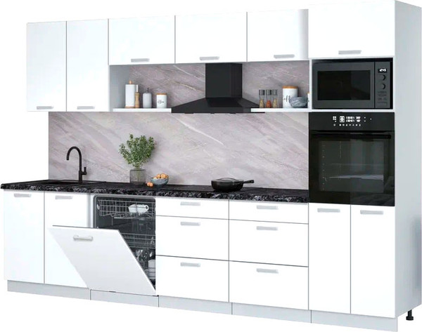 Кухонный гарнитур Интерлиния Мила Лайт 3.2-ПМ1 - фото