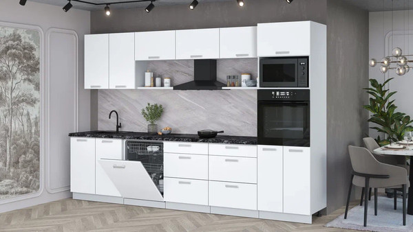 Кухонный гарнитур Интерлиния Мила Лайт 3.2-ПМ1