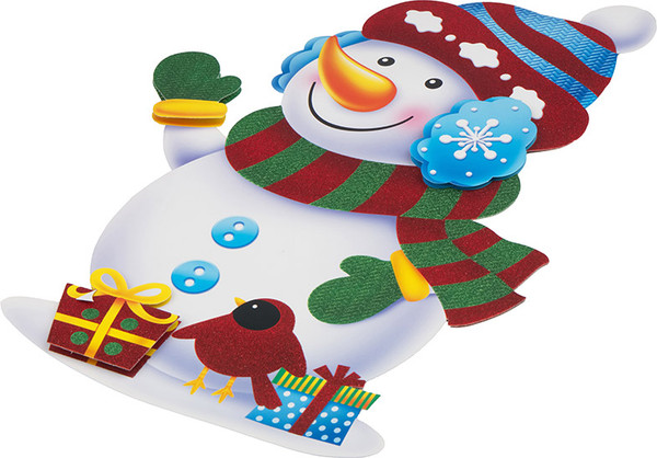 Наклейка на окно Волшебная страна Снеговик 110413