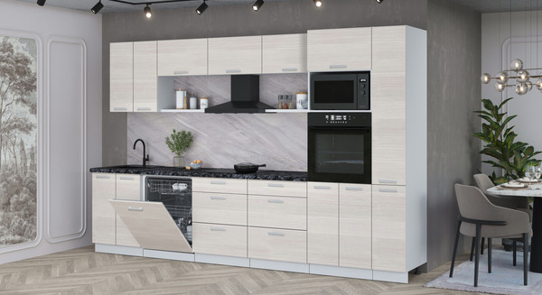 Кухонный гарнитур Интерлиния Мила Лайт 3.3-ПМ1 