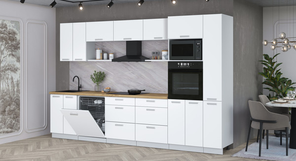 Кухонный гарнитур Интерлиния Мила Лайт 3.3-ПМ1 