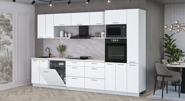 Кухонный гарнитур Интерлиния Мила Лайт 3.3-ПМ1 