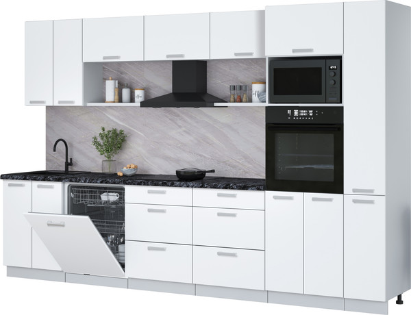 Кухонный гарнитур Интерлиния Мила Лайт 3.3-ПМ1  - фото