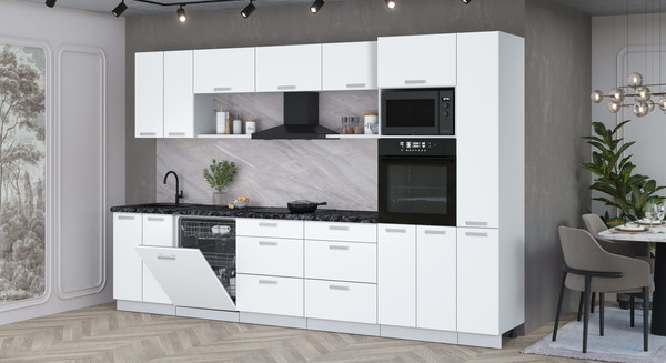 Кухонный гарнитур Интерлиния Мила Лайт 3.3-ПМ1 