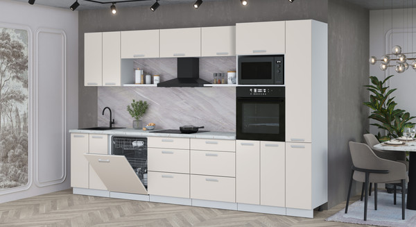 Кухонный гарнитур Интерлиния Мила Лайт 3.3-ПМ1 