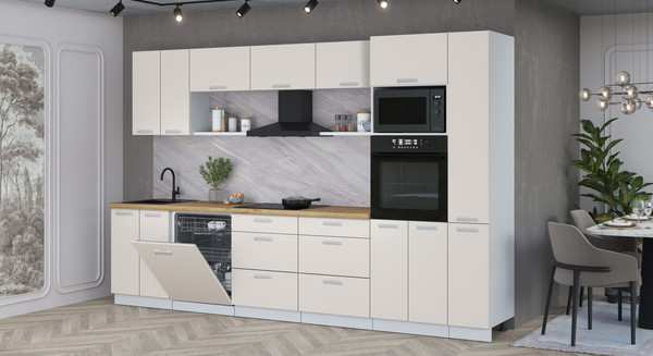 Кухонный гарнитур Интерлиния Мила Лайт 3.3-ПМ1