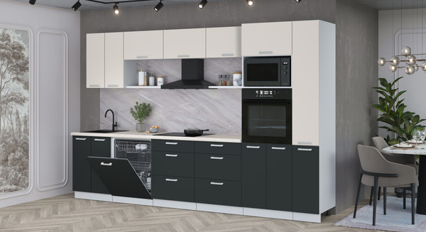 Кухонный гарнитур Интерлиния Мила Лайт 3.3-ПМ1 