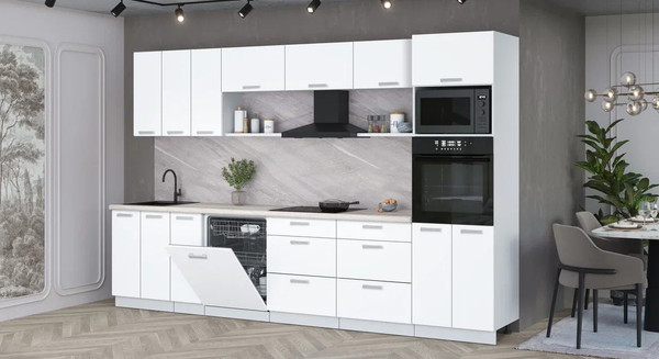 Кухонный гарнитур Интерлиния Мила Лайт 3.3-ПМ1-2 