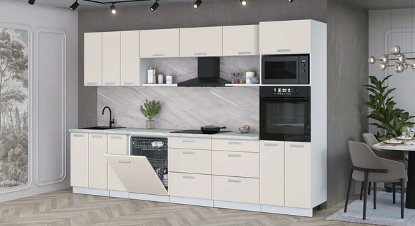 Кухонный гарнитур Интерлиния Мила Лайт 3.3-ПМ1-2 