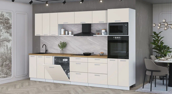 Кухонный гарнитур Интерлиния Мила Лайт 3.3-ПМ1-2 