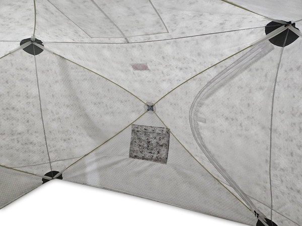 Палатка Медведь Екатеринбург Куб-4 Лонг зимняя с полом и накидкой