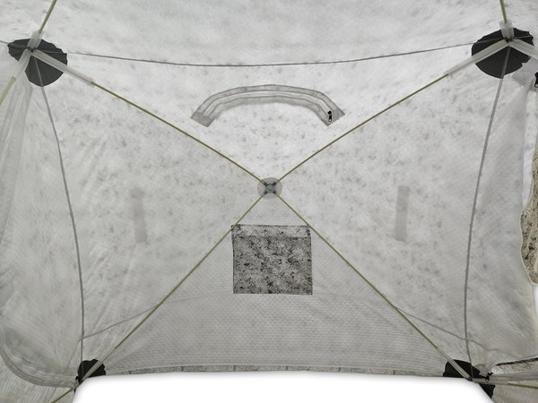 Палатка Медведь Екатеринбург Куб-4 Лонг зимняя с полом и накидкой