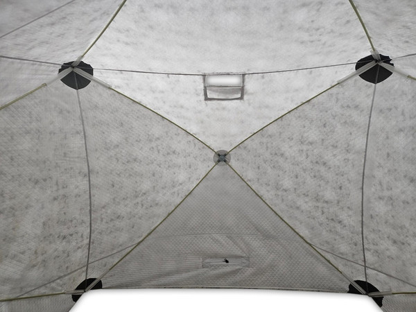 Палатка Медведь Екатеринбург Куб-4 Лонг зимняя с полом и накидкой