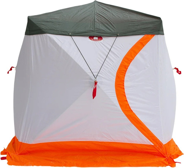 Палатка Медведь Екатеринбург Куб-4 Лонг зимняя с полом и накидкой