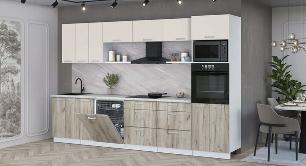 Кухонный гарнитур Интерлиния Мила Лайт 3.3-ПМ1-2 