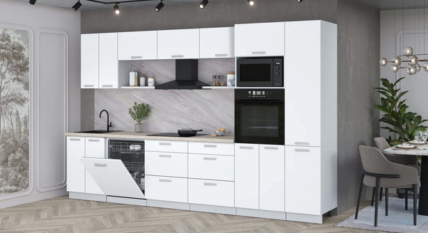 Кухонный гарнитур Интерлиния Мила Лайт 3.4-ПМ1 