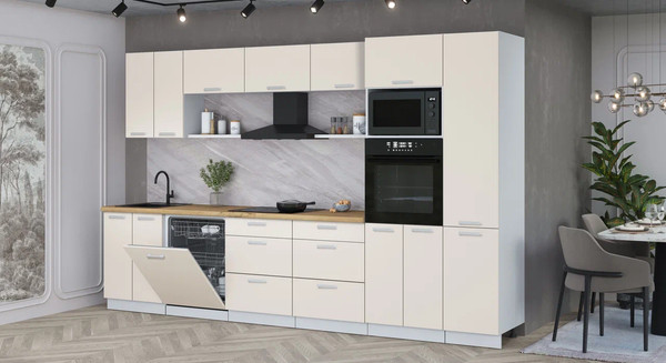 Кухонный гарнитур Интерлиния Мила Лайт 3.4-ПМ1 