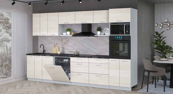 Кухонный гарнитур Интерлиния Мила Лайт 3.4-ПМ1-2 