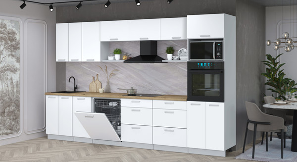 Кухонный гарнитур Интерлиния Мила Лайт 3.4-ПМ1-2 