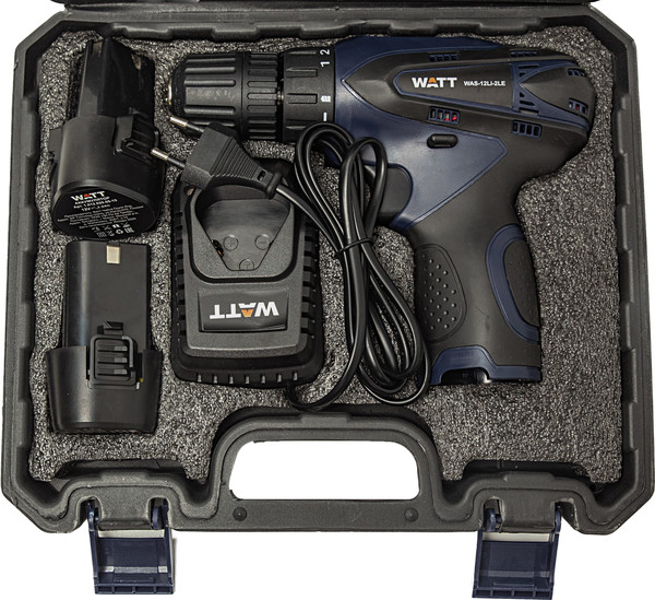 Аккумуляторная дрель-шуруповерт Watt WAS-12Li-2 LE (1.012.020.00)