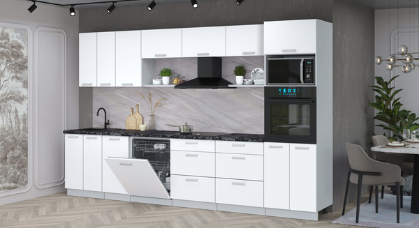 Кухонный гарнитур Интерлиния Мила Лайт 3.4-ПМ1-2 