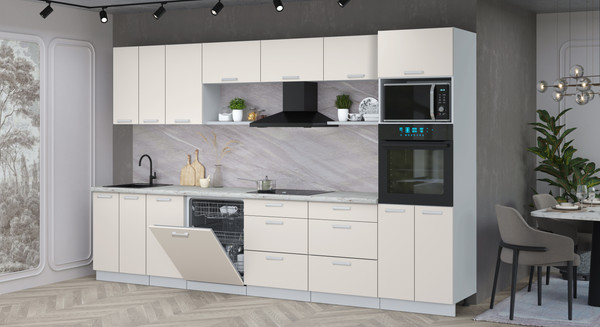 Кухонный гарнитур Интерлиния Мила Лайт 3.4-ПМ1-2 