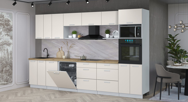 Кухонный гарнитур Интерлиния Мила Лайт 3.4-ПМ1-2 