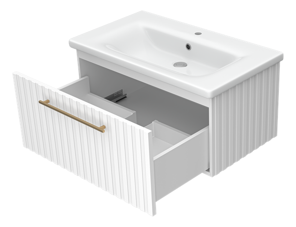 Тумба с умывальником Brevita Alicante 80 / ALI-09080-0101Я+13080-KL