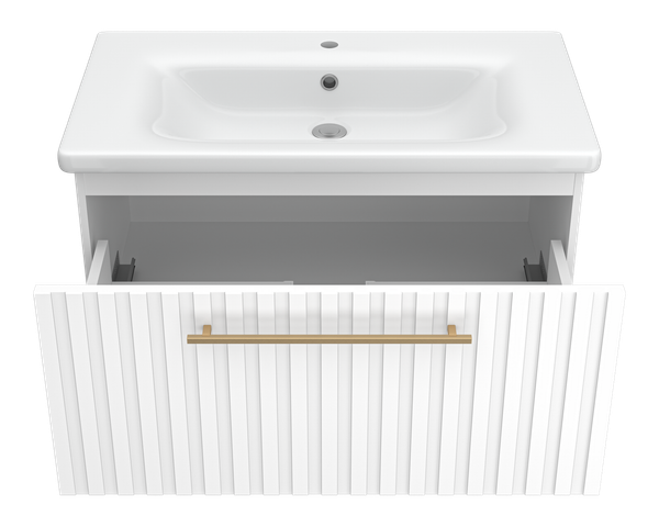 Тумба с умывальником Brevita Alicante 80 / ALI-09080-0101Я+13080-KL