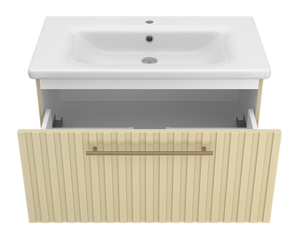 Тумба с умывальником Brevita Alicante 80 / ALI-09080-4601Я+13080-KL