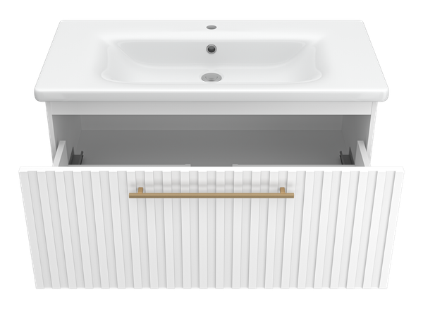 Тумба с умывальником Brevita Alicante 90 / ALI-09090-0101Я+13090-KL