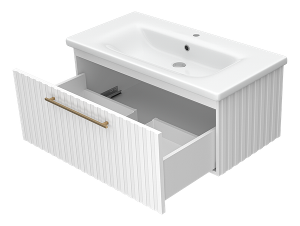 Тумба с умывальником Brevita Alicante 90 / ALI-09090-0101Я+13090-KL