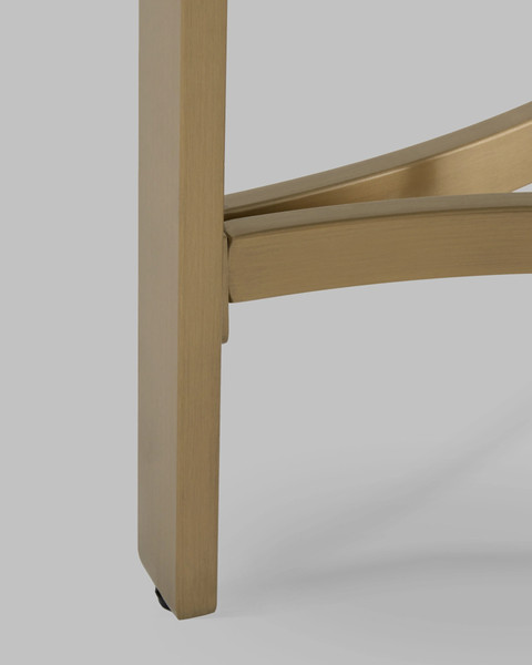 Журнальный столик Stool Group Адриана 50x50 / EET-223-BRCG-BNSG (серая керамика/сталь шампань)