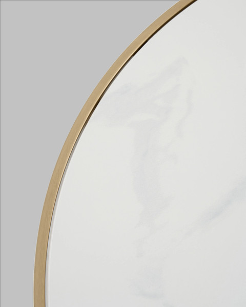 Журнальный столик Stool Group Калисто 90x90 / ECT-316-BRCG (светлая и темная керамика/сталь шампань)