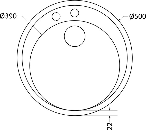 Мойка кухонная Kuppersberg Bali 1B
