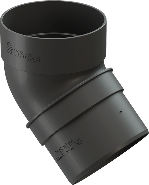 Колено трубы водосточной Docke 120мм - фото